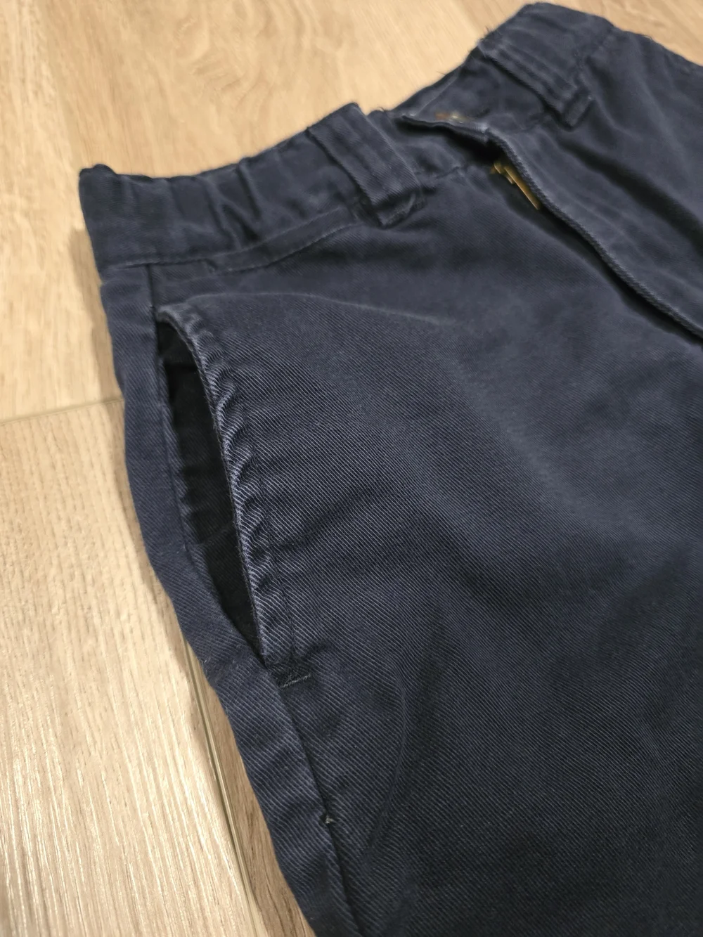 The Children's Place Boys Chino Shorts Navy Blue Size 5 XS Adjustable Waist